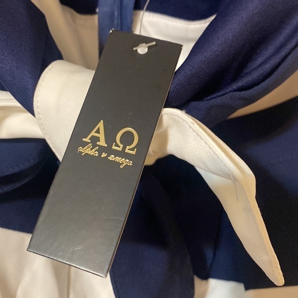 Alpha & Omega striped Romper - Picture 5 of 5